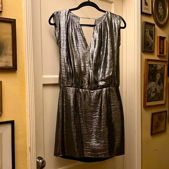 Opening Ceremony | Dresses | Opening Ceremony Metallic Silver Dress New |  Poshmark